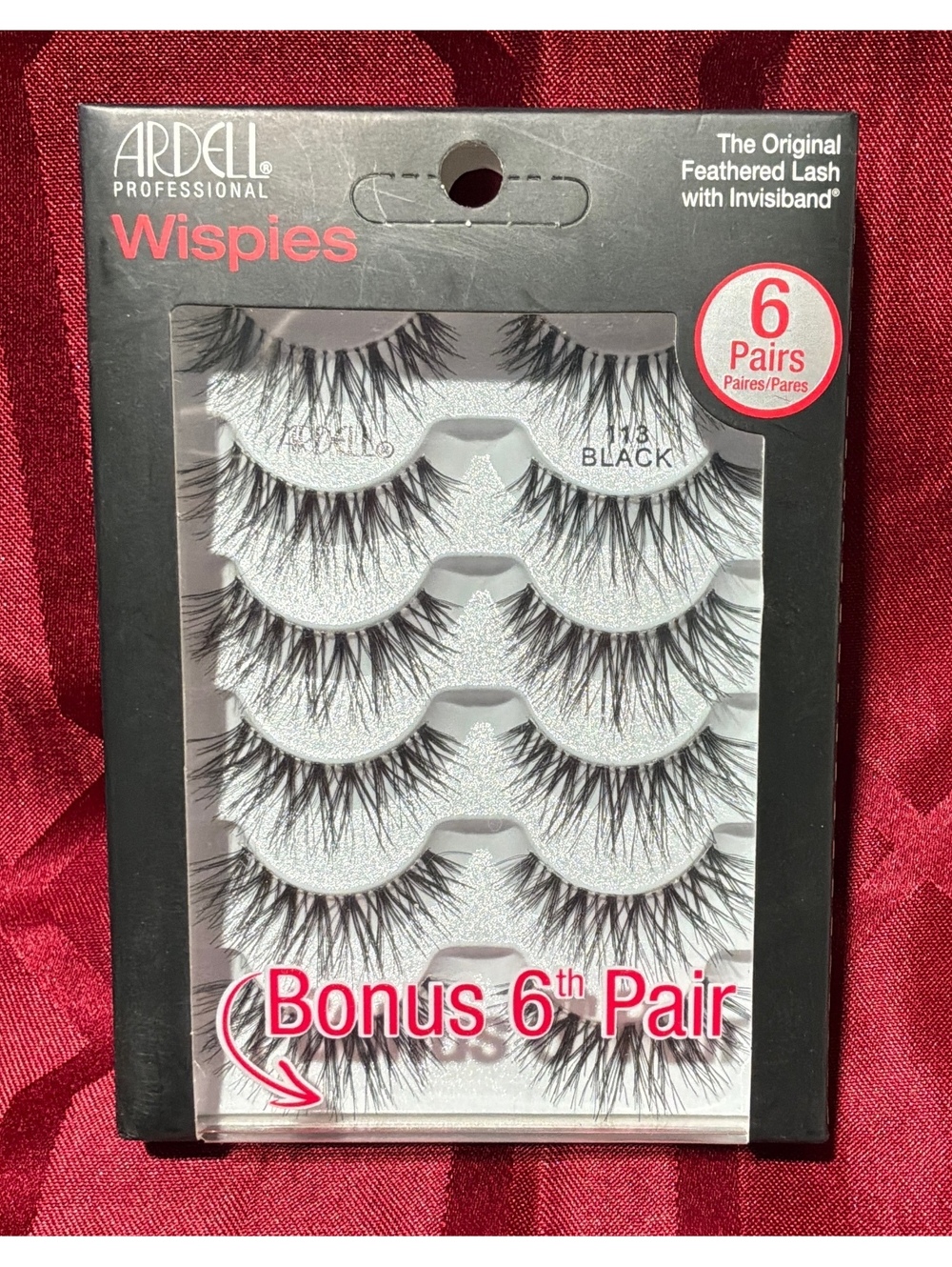 Ardell Wispies 113 Black False Eyelashes 6 Pairs